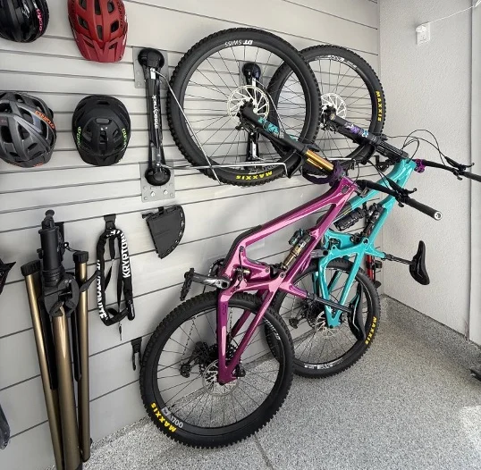 bikes in slatwall